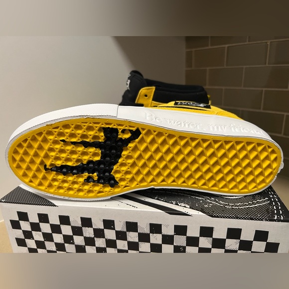 VANS x Bruce Lee "Skate Half Cab" Sneakers Black/Yellow Skate Shoes - Picture 10 of 15